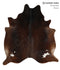 Chocolate X-Large Brazilian Cowhide Rug 7'0