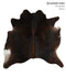 Chocolate Large Brazilian Cowhide Rug 6'1