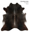 Dark Grey X-Large Brazilian Cowhide Rug 6'6