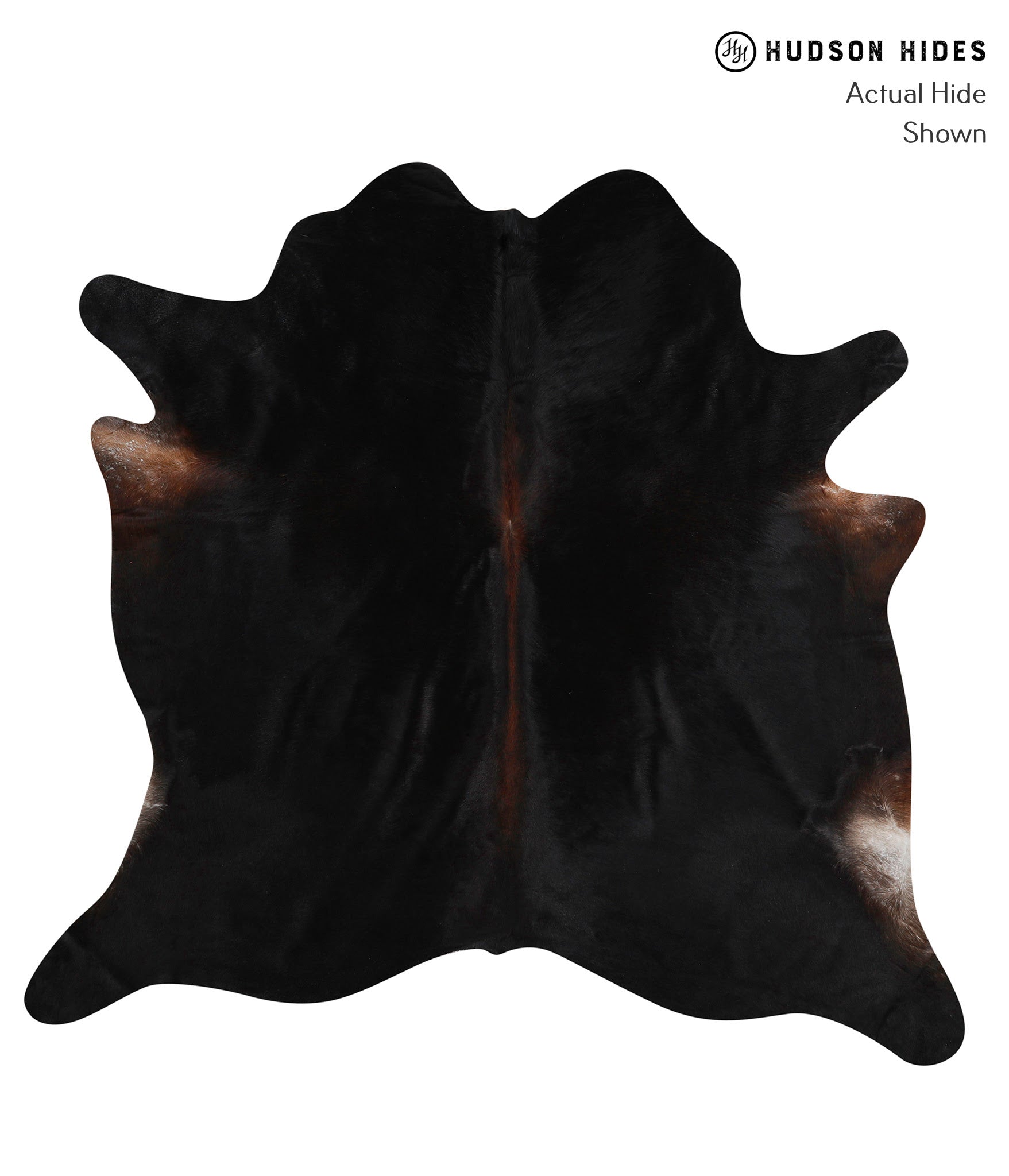 Solid Black Cowhide Rug #84336