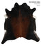 Chocolate XX-Large Brazilian Cowhide Rug 7'6