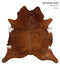 Medium Brindle XX-Large Brazilian Cowhide Rug 7'6