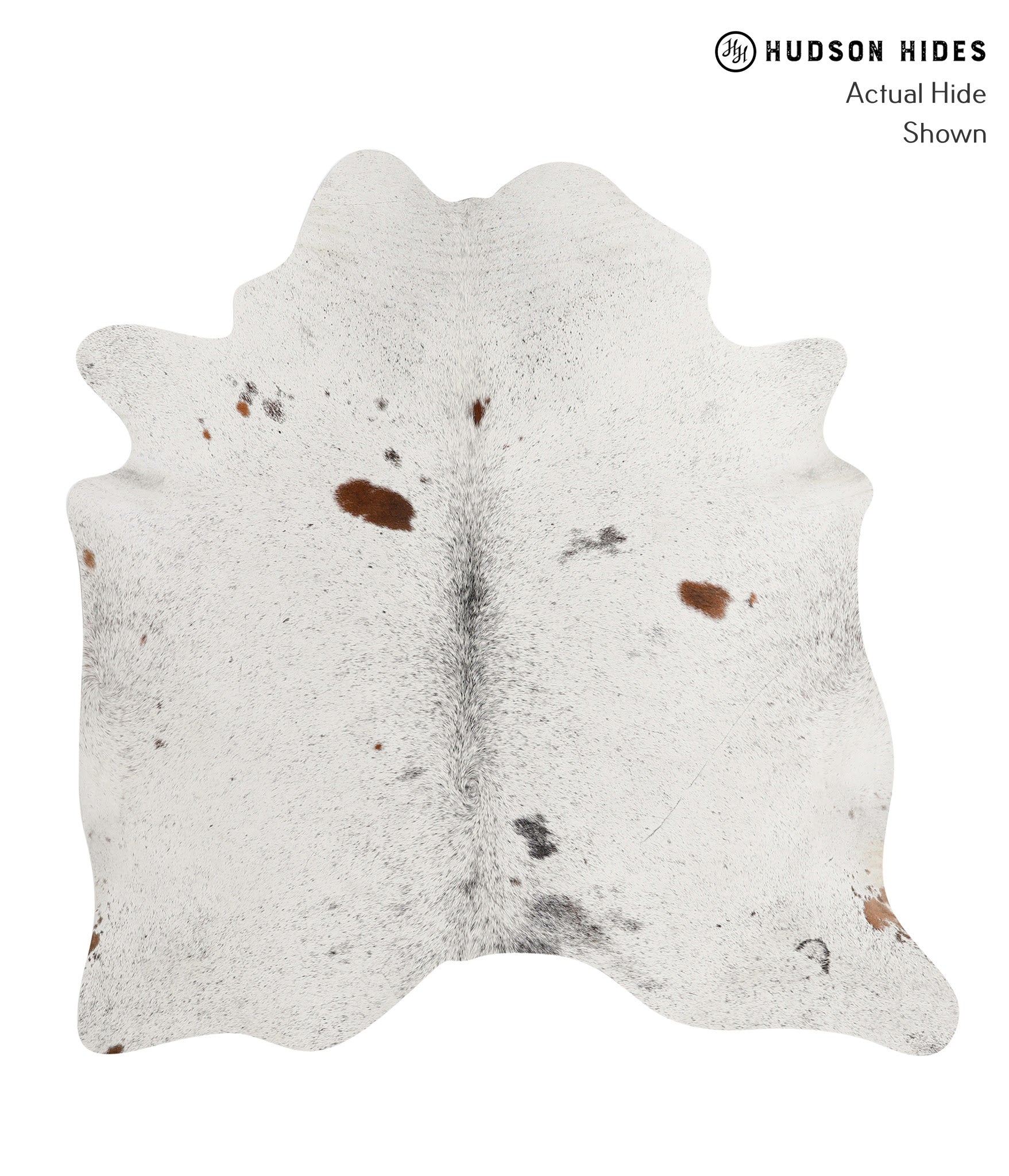 Salt and Pepper Black Cowhide Rug #84394