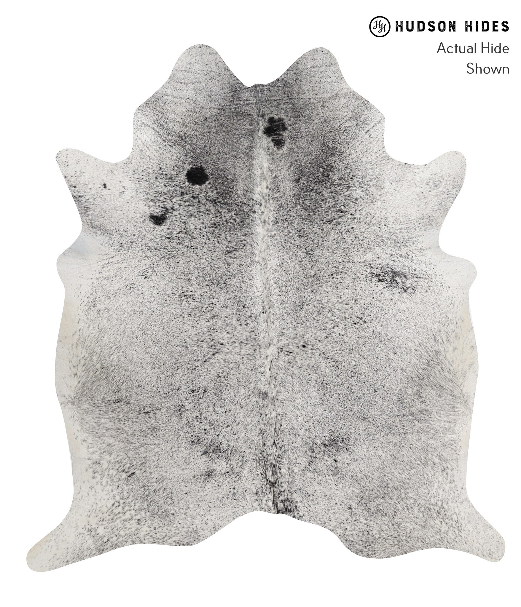 Salt and Pepper Black Cowhide Rug #84509