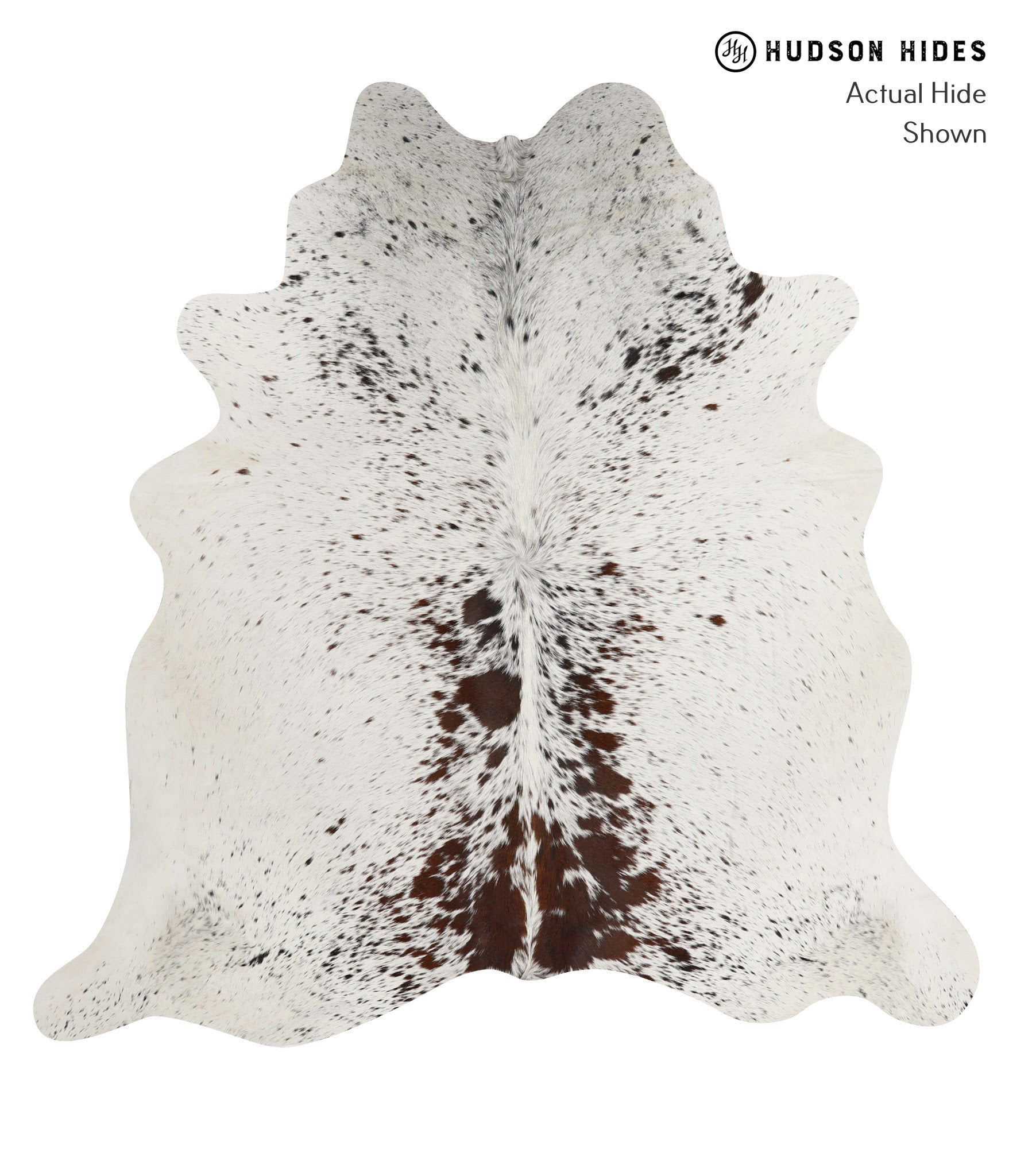 Salt and Pepper Brown Cowhide Rug #84597