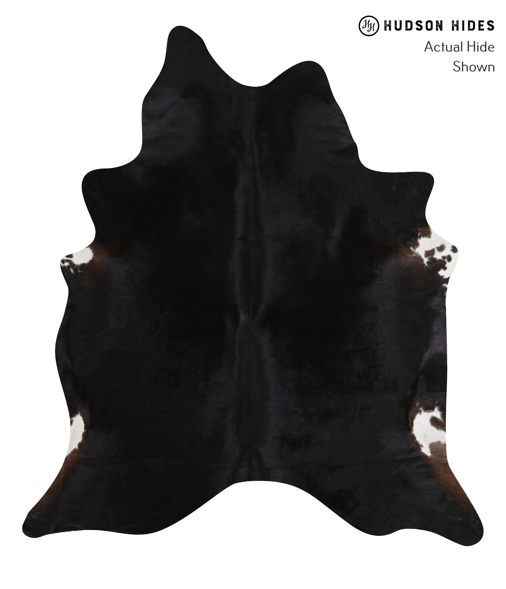 Solid Black Cowhide Rug #84636