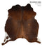 Chocolate Large Brazilian Cowhide Rug 6'0