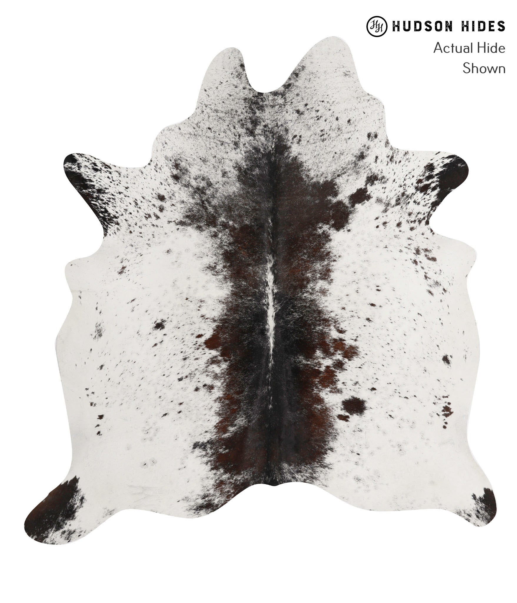 Salt and Pepper Black Cowhide Rug #84672