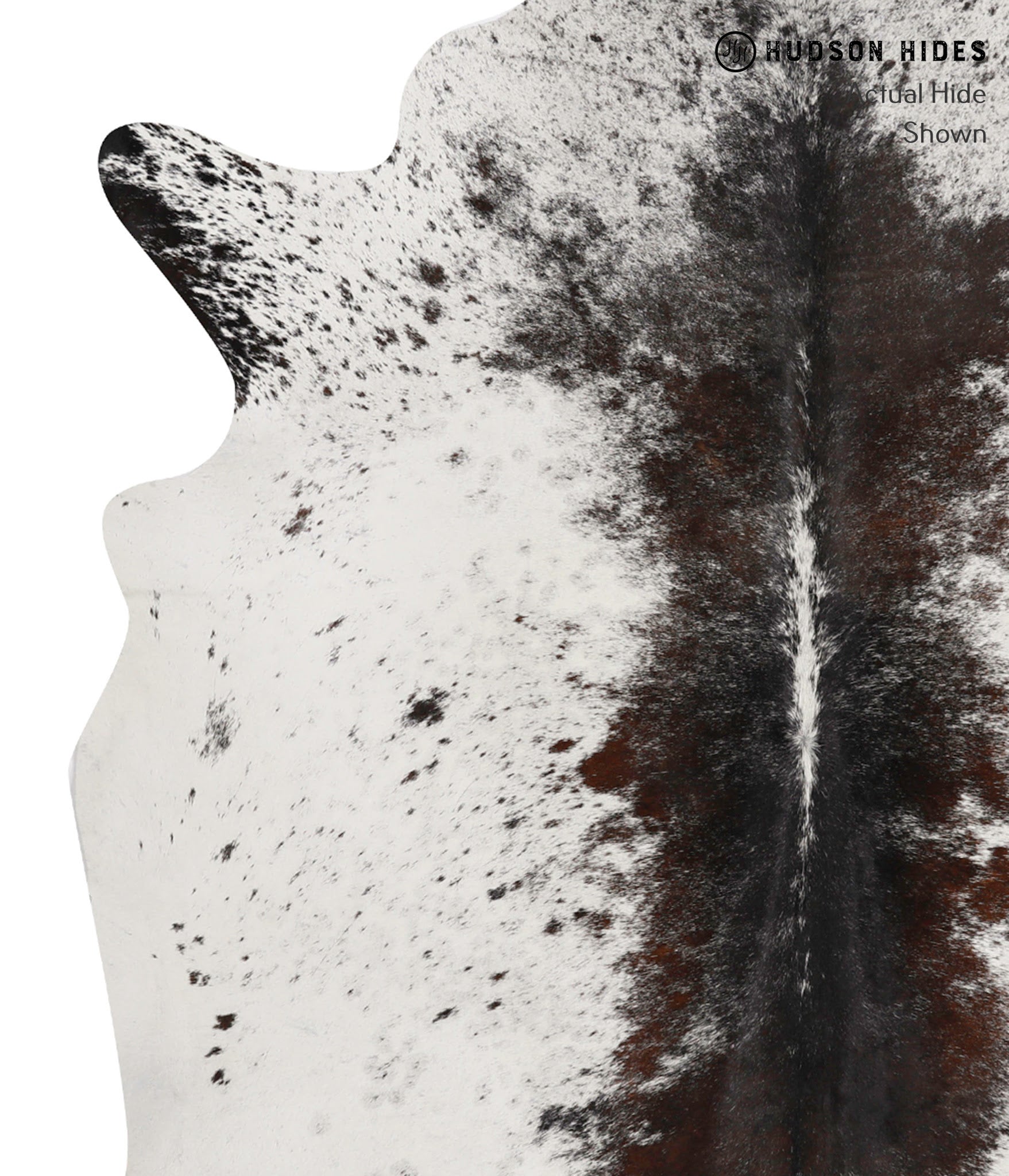 Salt and Pepper Black Cowhide Rug #84672