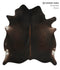 Chocolate Large Brazilian Cowhide Rug 6'7