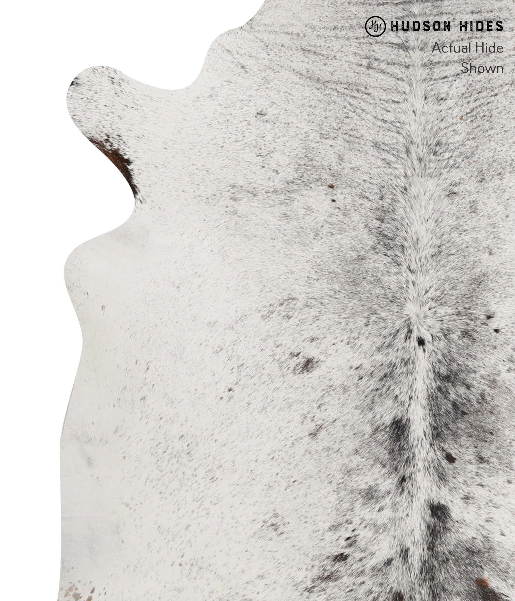 Salt and Pepper Black Cowhide Rug #84765