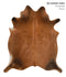 Solid Brown X-Large Brazilian Cowhide Rug 7'0