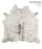 Grey Brindle Large Brazilian Cowhide Rug 6'3