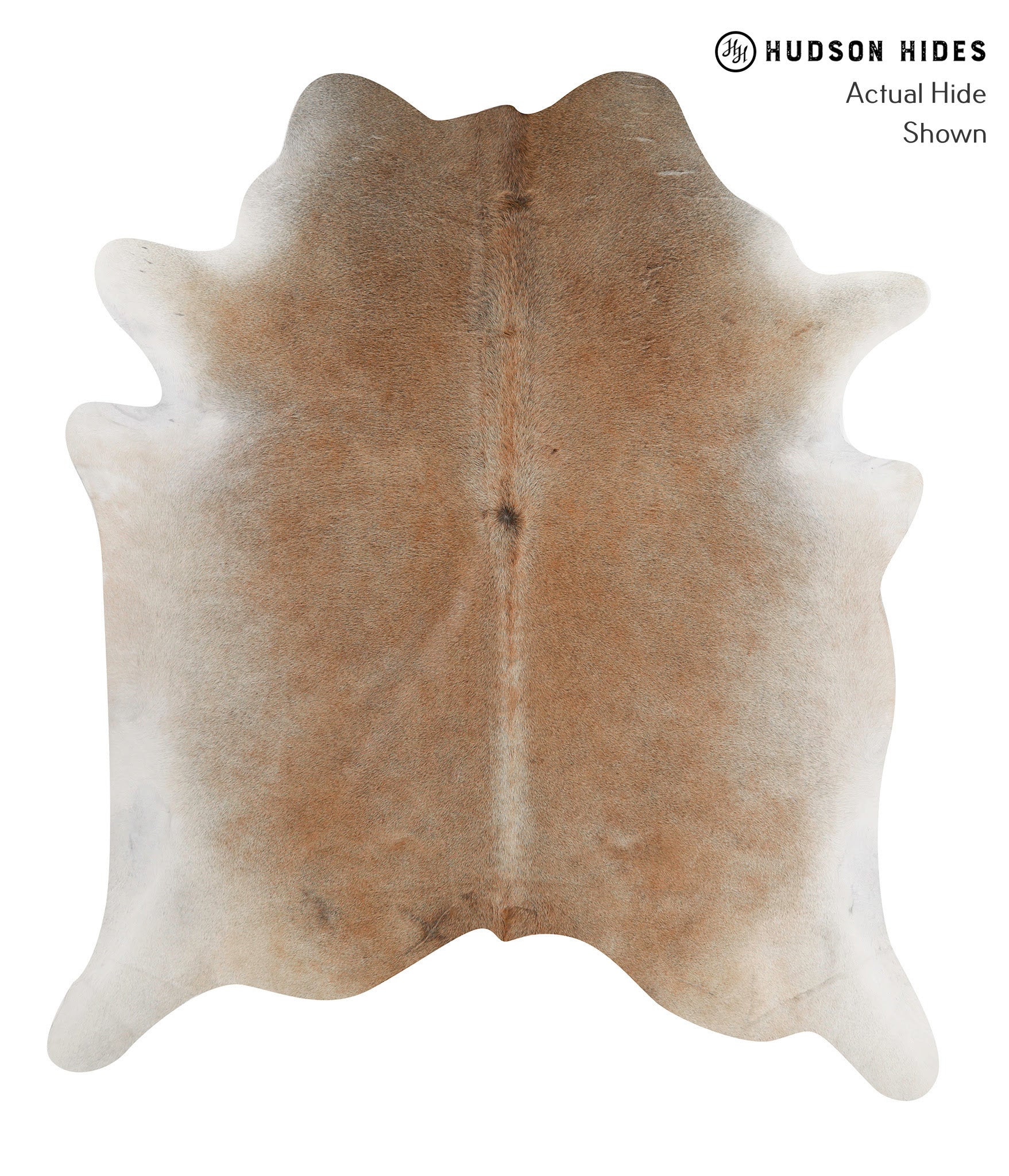 Grey with Beige Cowhide Rug #84976