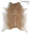 Grey with Beige XX-Large Brazilian Cowhide Rug 7'5