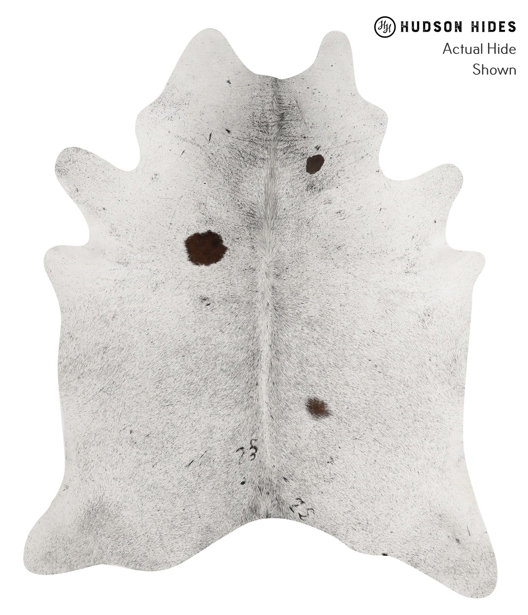 Salt and Pepper Black Cowhide Rug #85019