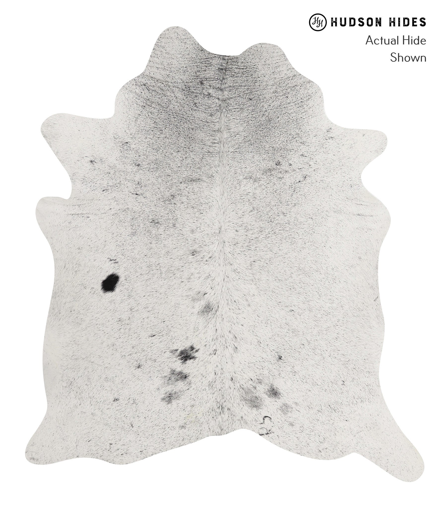 Salt and Pepper Black Cowhide Rug #85037