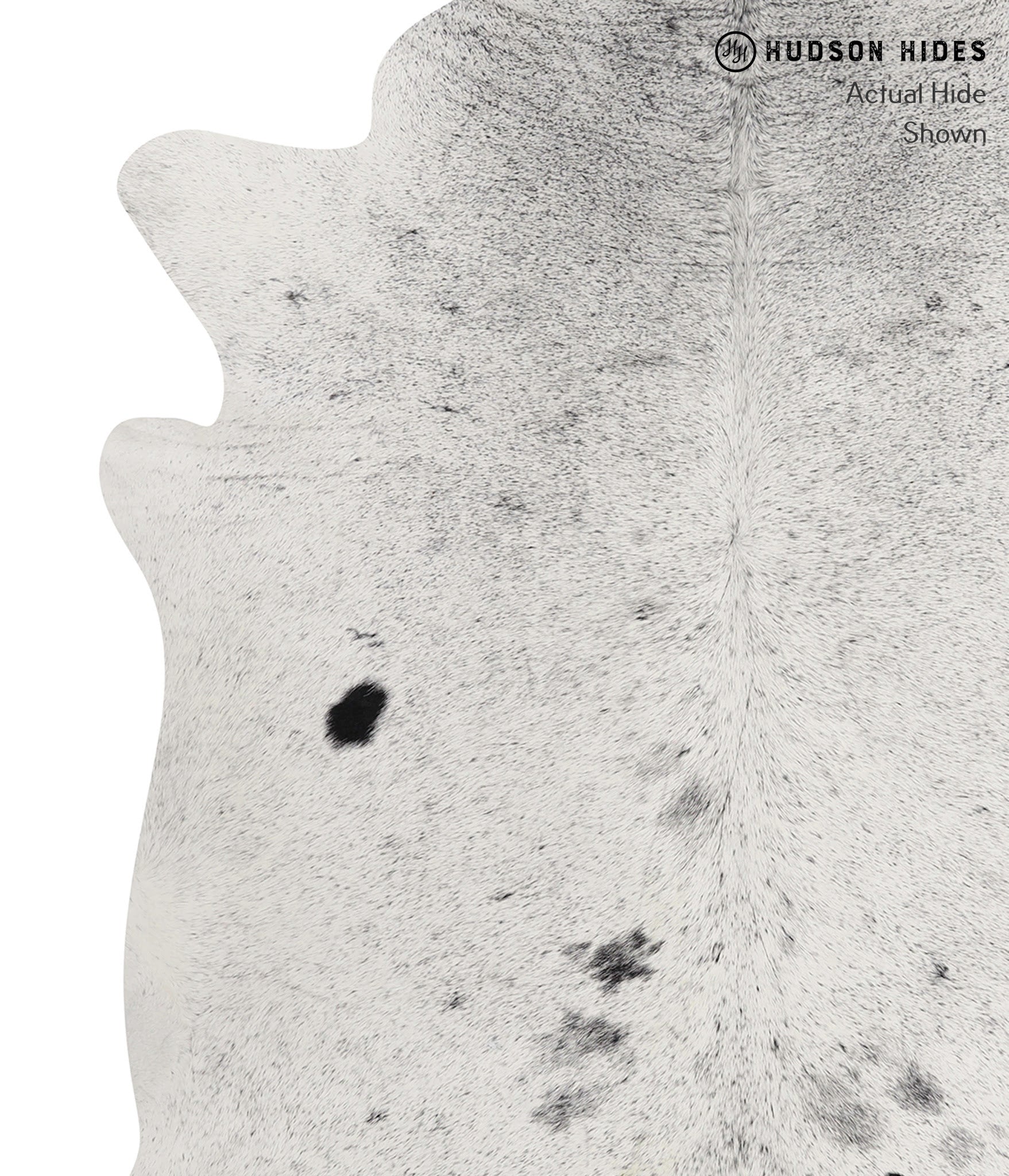 Salt and Pepper Black Cowhide Rug #85037