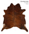 Medium Brindle X-Large Brazilian Cowhide Rug 7'0