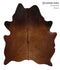 Chocolate Large Brazilian Cowhide Rug 6'6