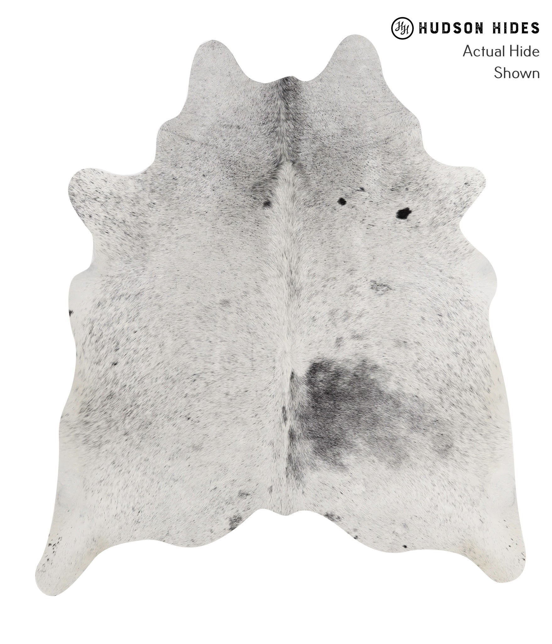 Salt and Pepper Black Cowhide Rug #85330