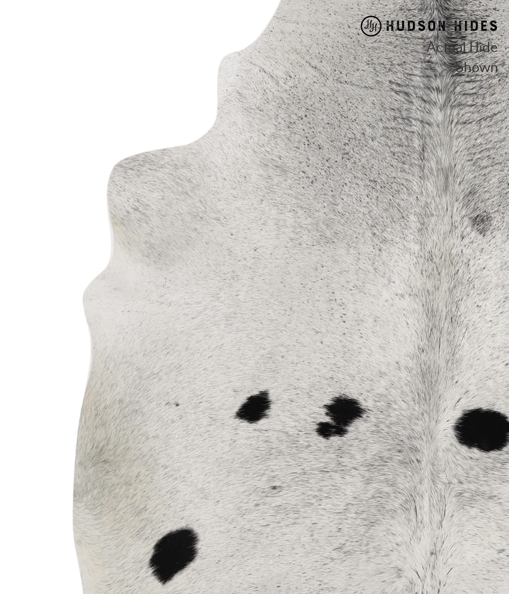 Salt and Pepper Black Cowhide Rug #85378