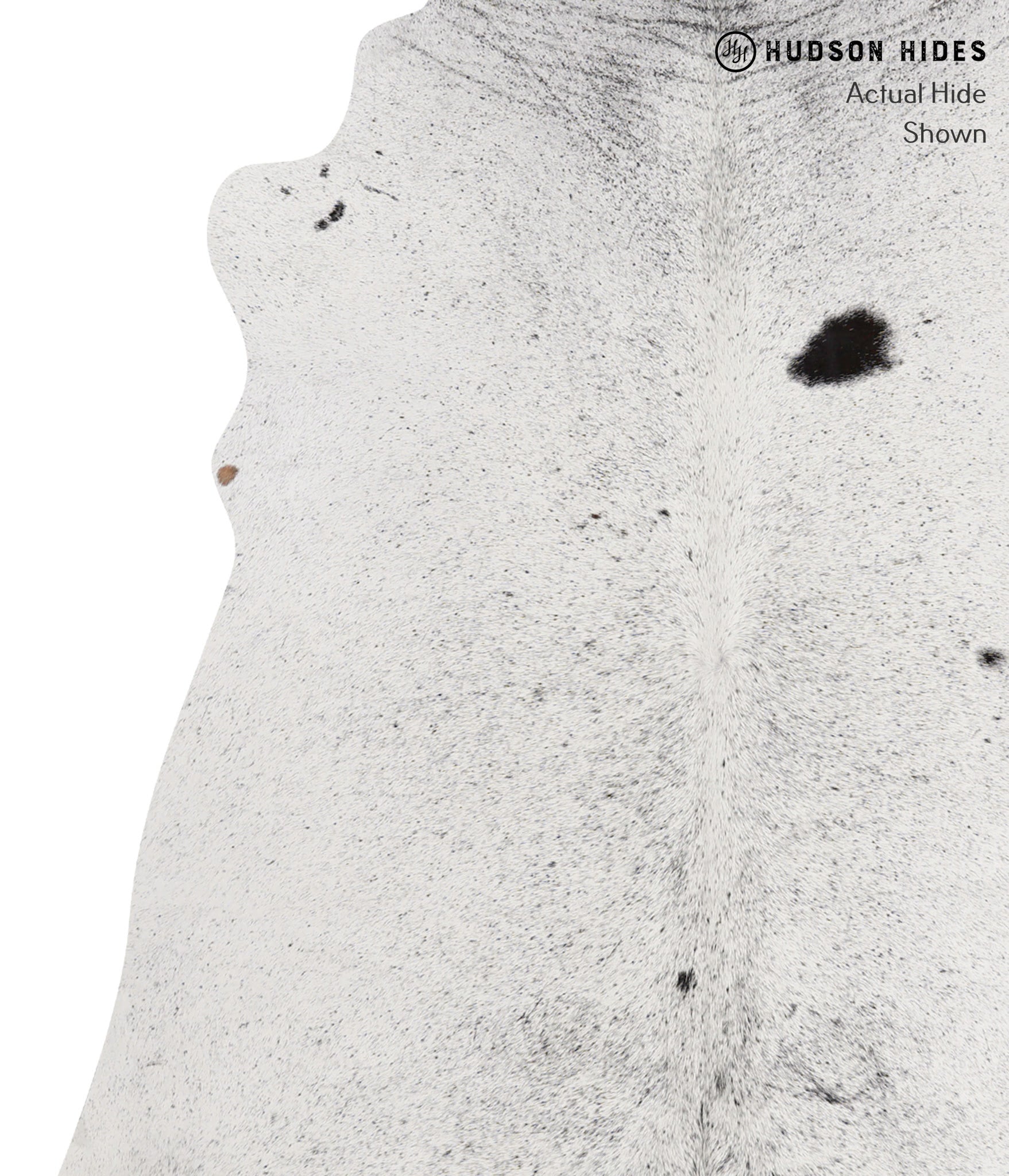 Salt and Pepper Black Cowhide Rug #85434