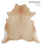 Beige X-Large Brazilian Cowhide Rug 7'0