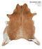 Light Caramel X-Large Brazilian Cowhide Rug 6'11