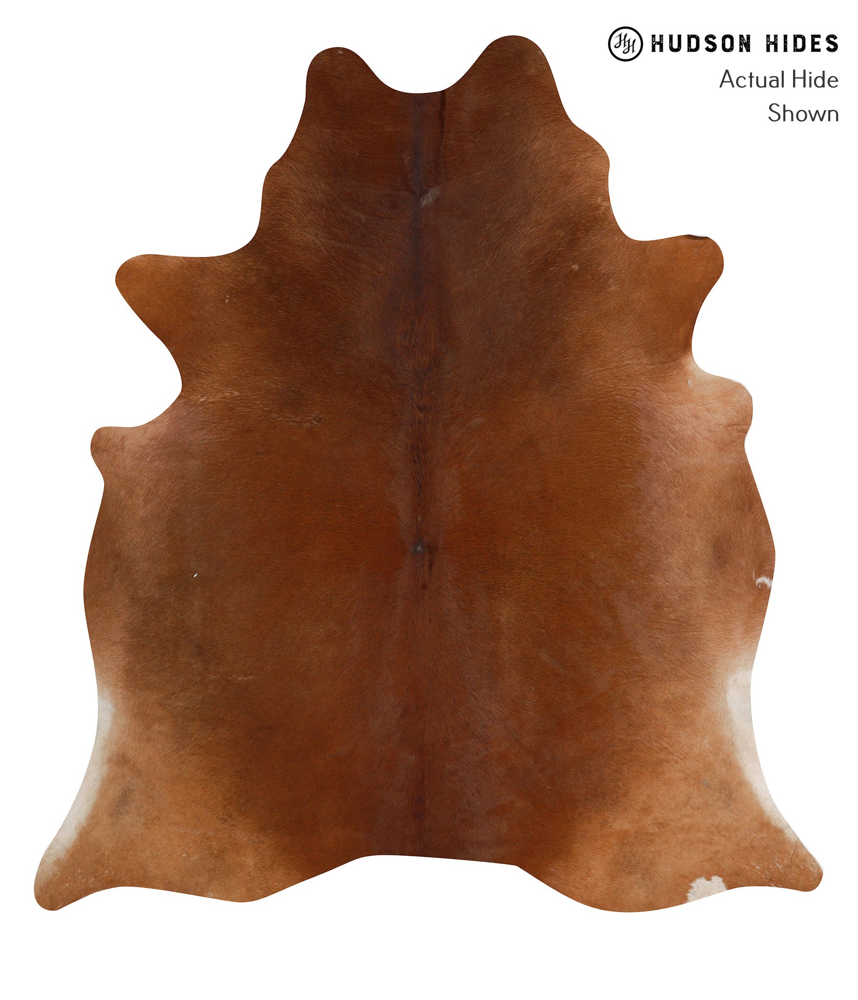 Solid Brown Cowhide Rug #85609