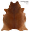 Solid Brown X-Large Brazilian Cowhide Rug 6'10