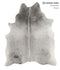 Medium Grey Large Brazilian Cowhide Rug 6'10