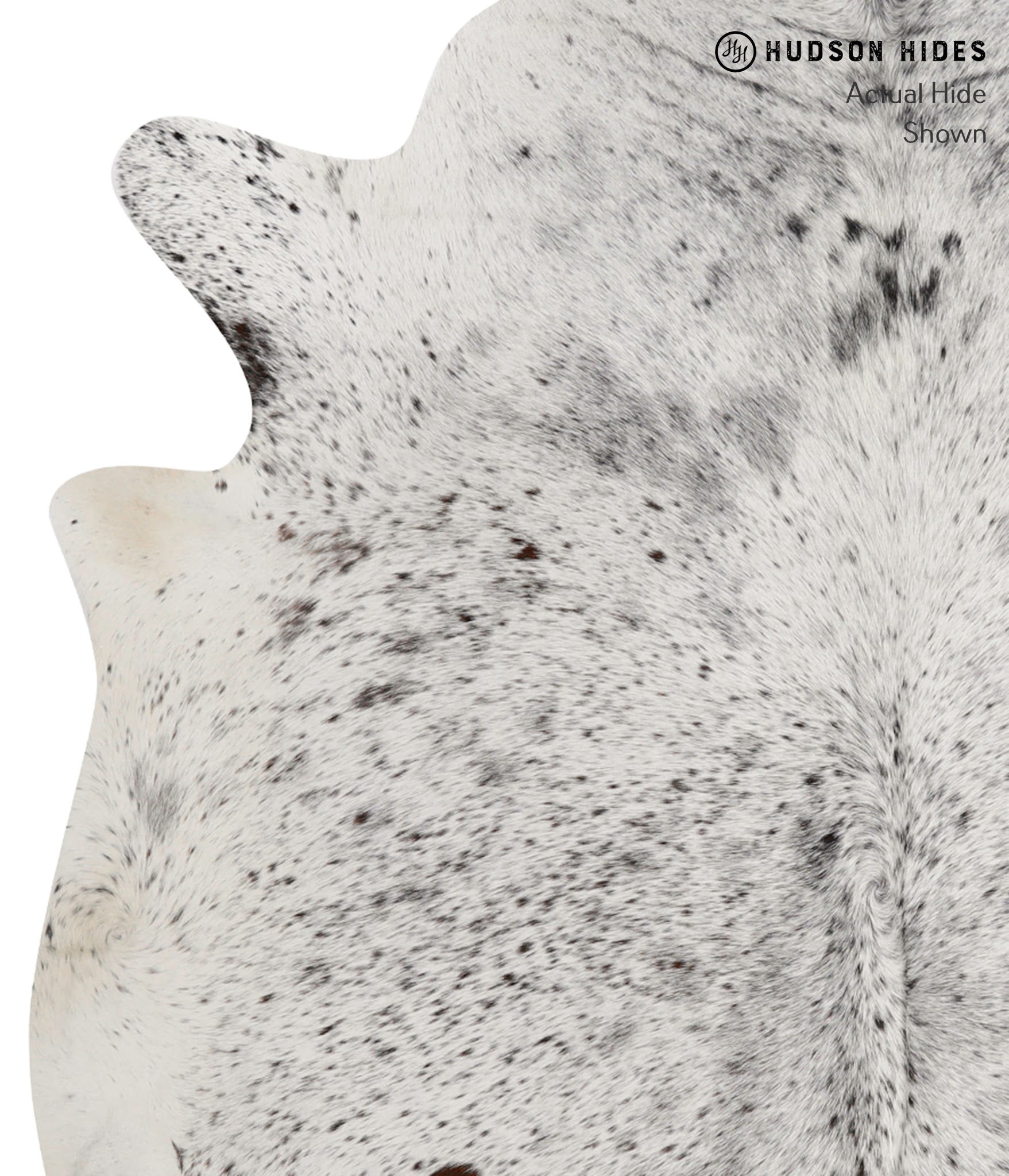 Salt and Pepper Black Cowhide Rug #85746