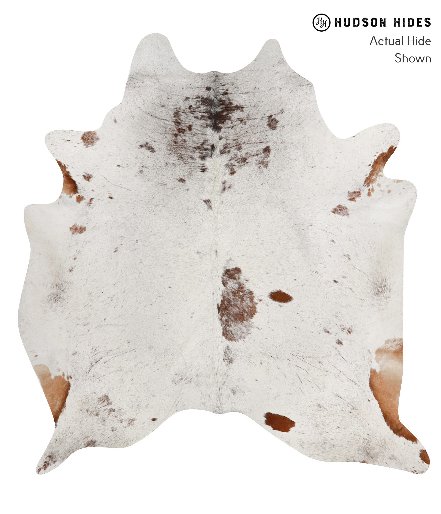 Salt and Pepper Brown Cowhide Rug #85751