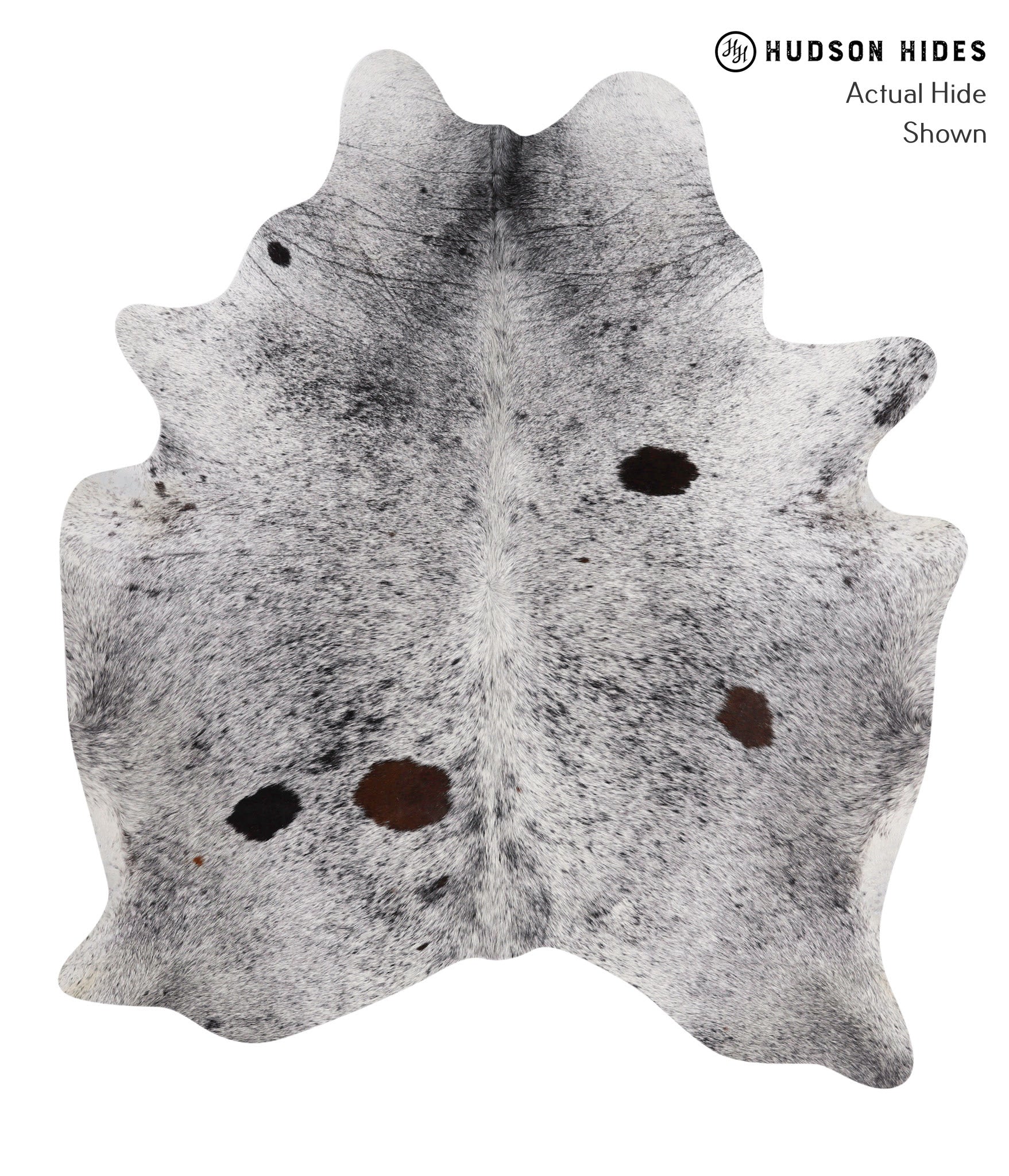 Salt and Pepper Black Cowhide Rug #85784