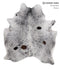 Salt and Pepper Black Large Brazilian Cowhide Rug 6'7