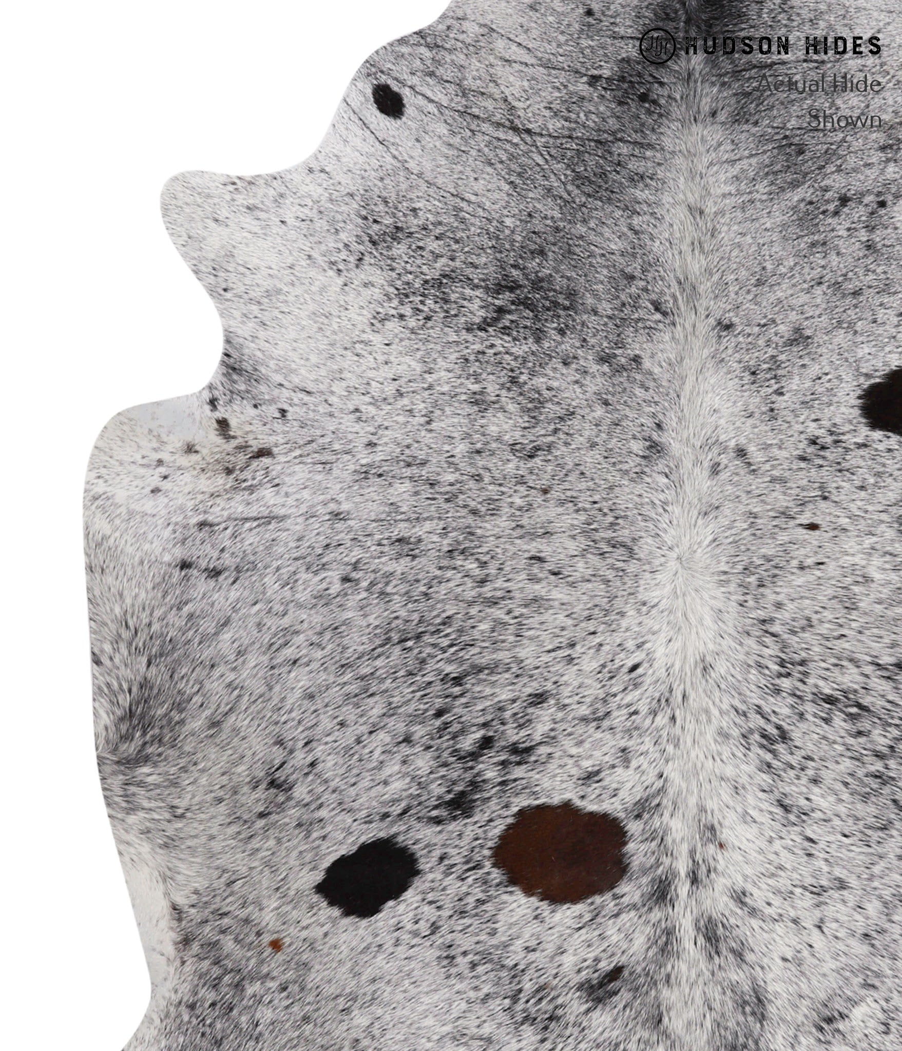 Salt and Pepper Black Cowhide Rug #85784