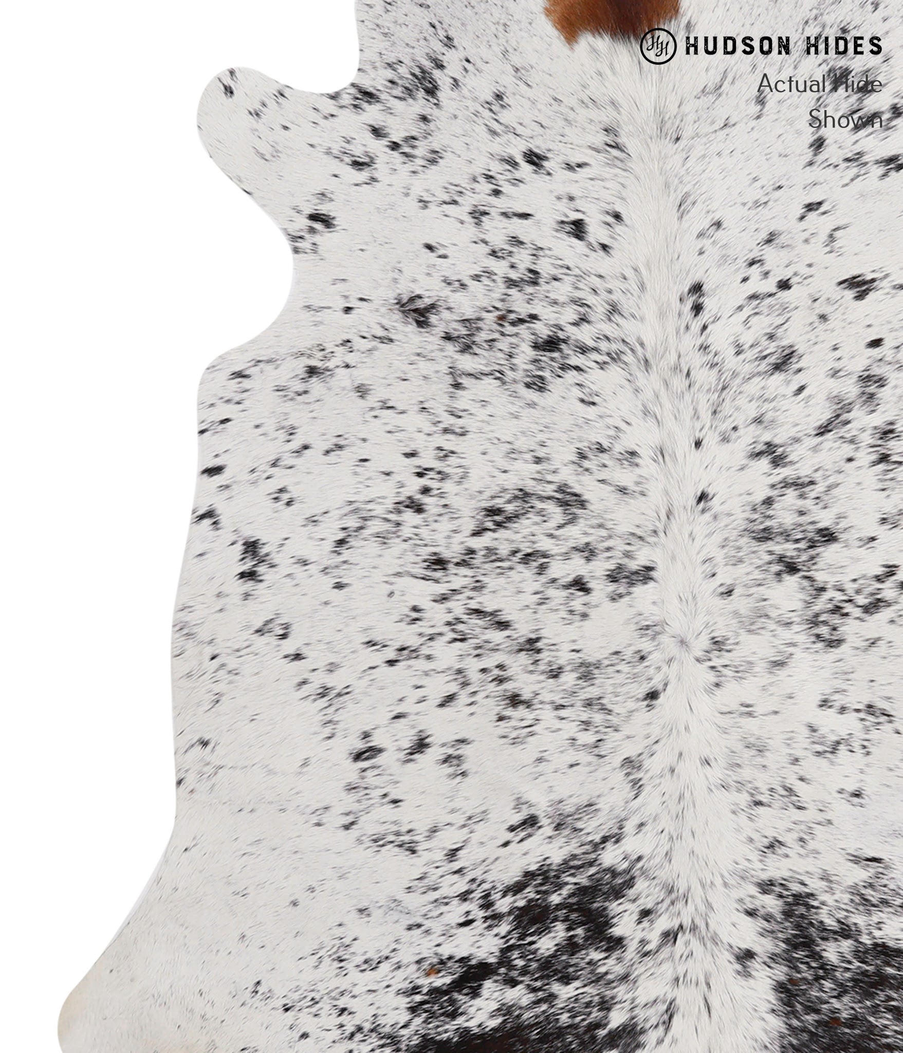 Salt and Pepper Black Cowhide Rug #85786