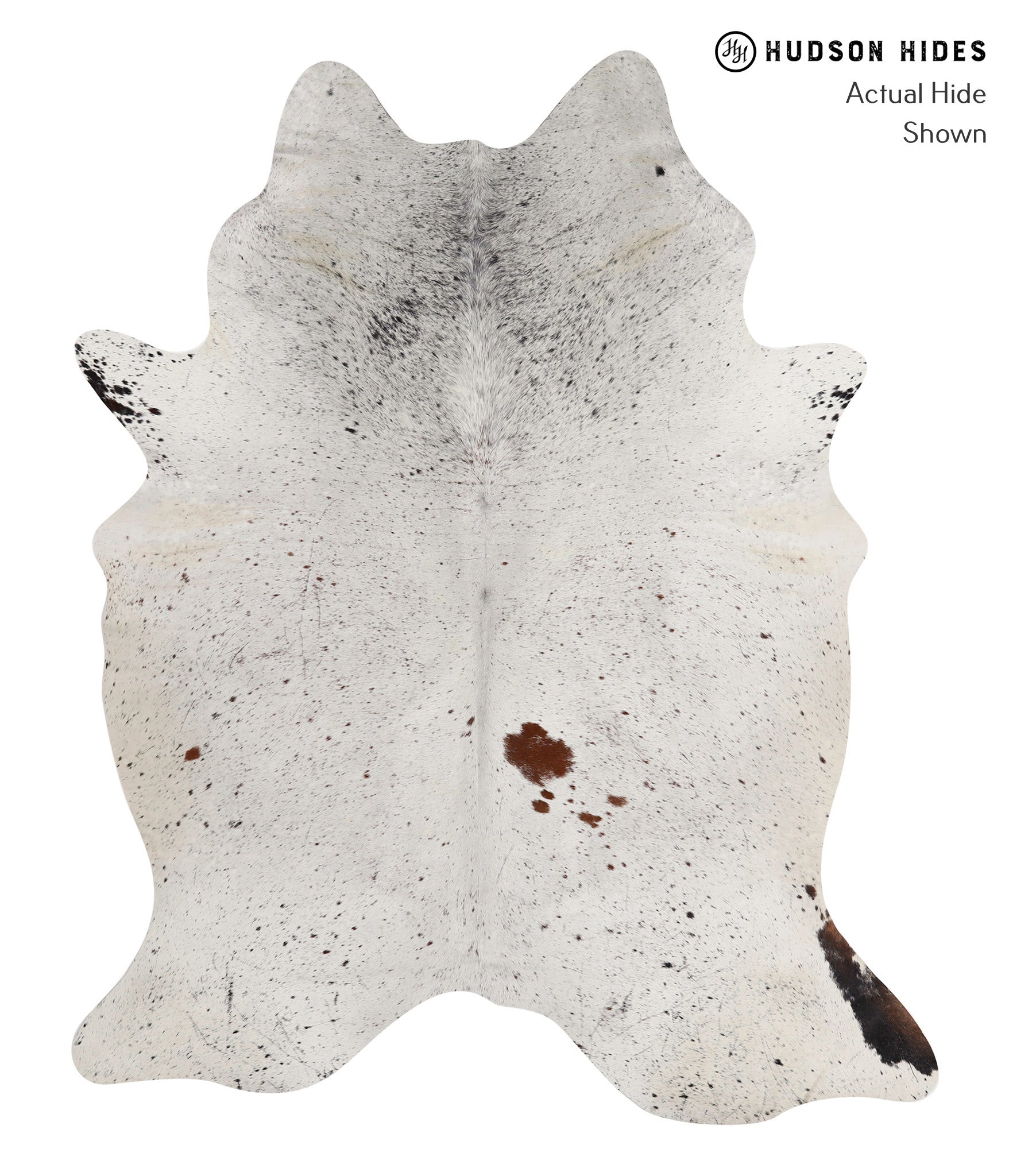 Salt and Pepper Black Cowhide Rug #85848