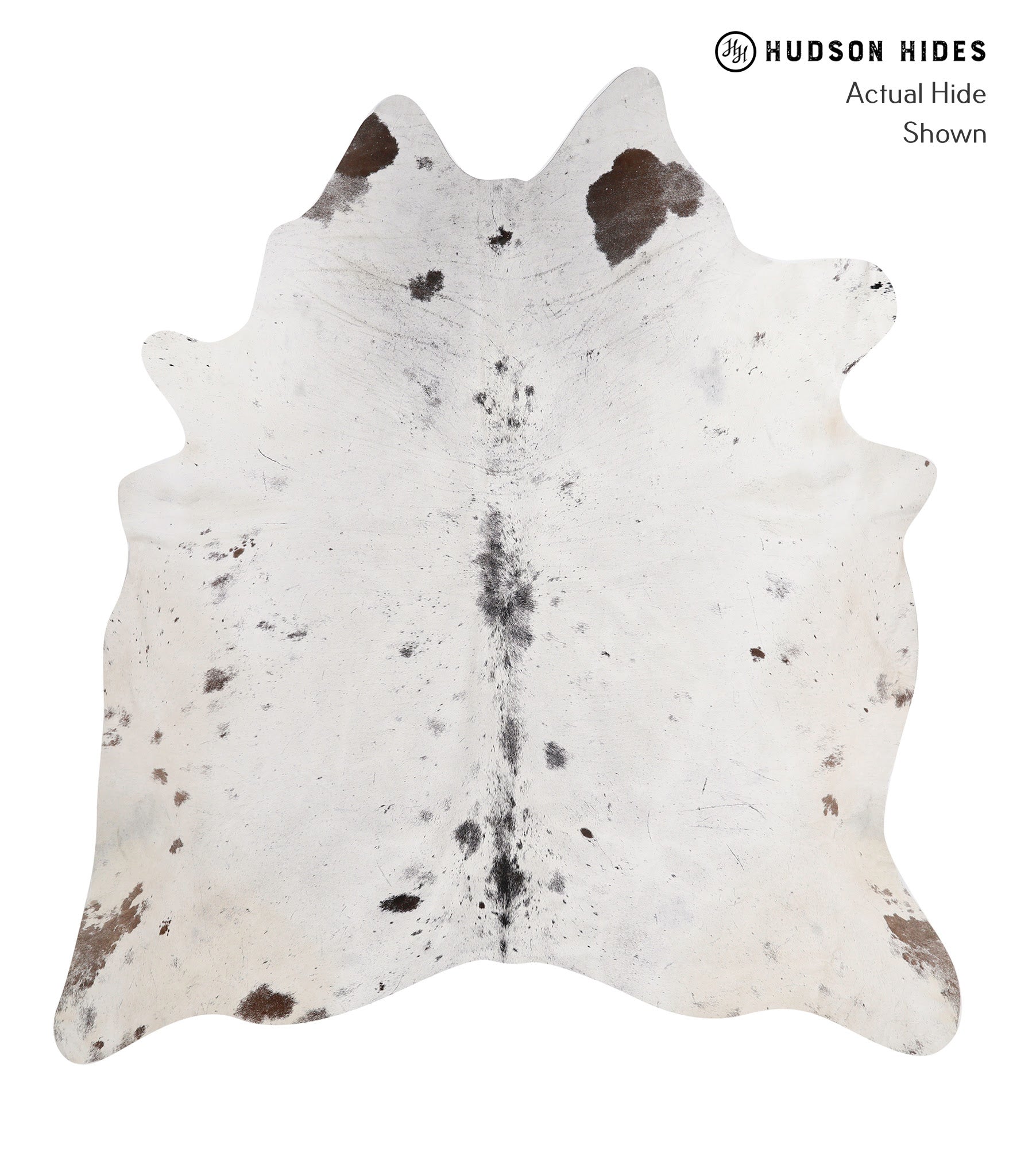 Salt and Pepper Black Cowhide Rug #85877