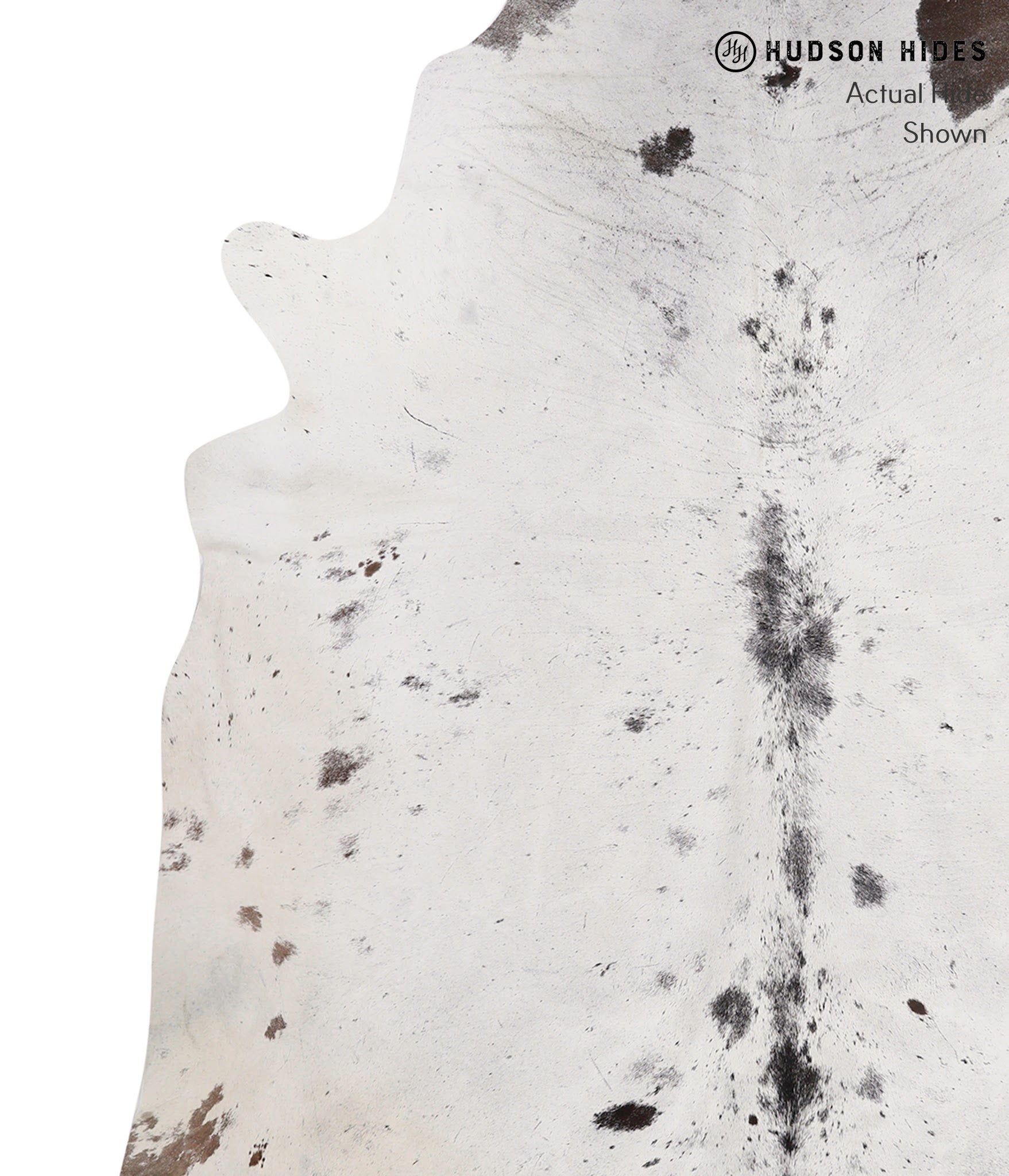 Salt and Pepper Black Cowhide Rug #85877