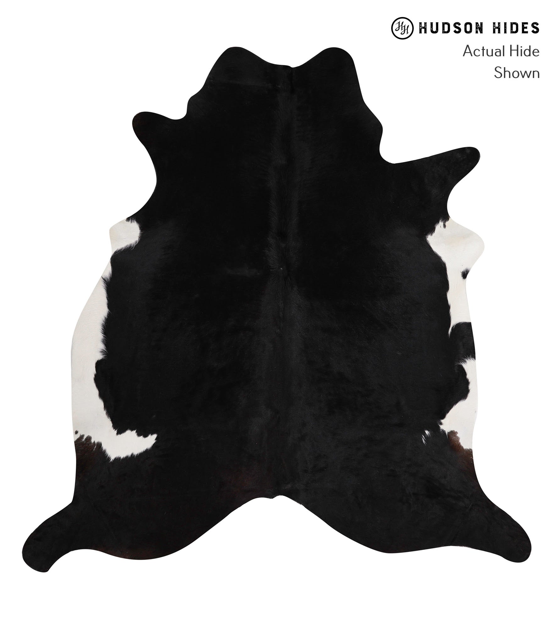 Solid Black Cowhide Rug #85929