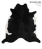 Solid Black X-Large Brazilian Cowhide Rug 6'9