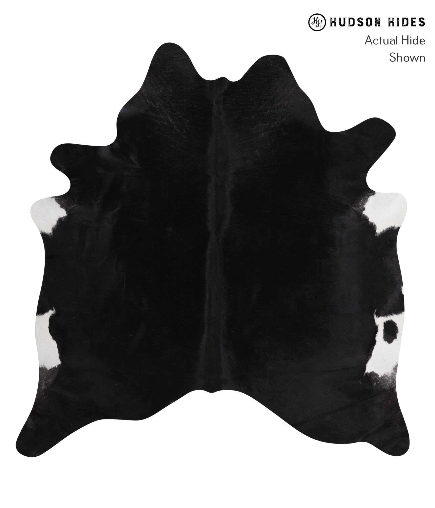 Solid Black Cowhide Rug #85939