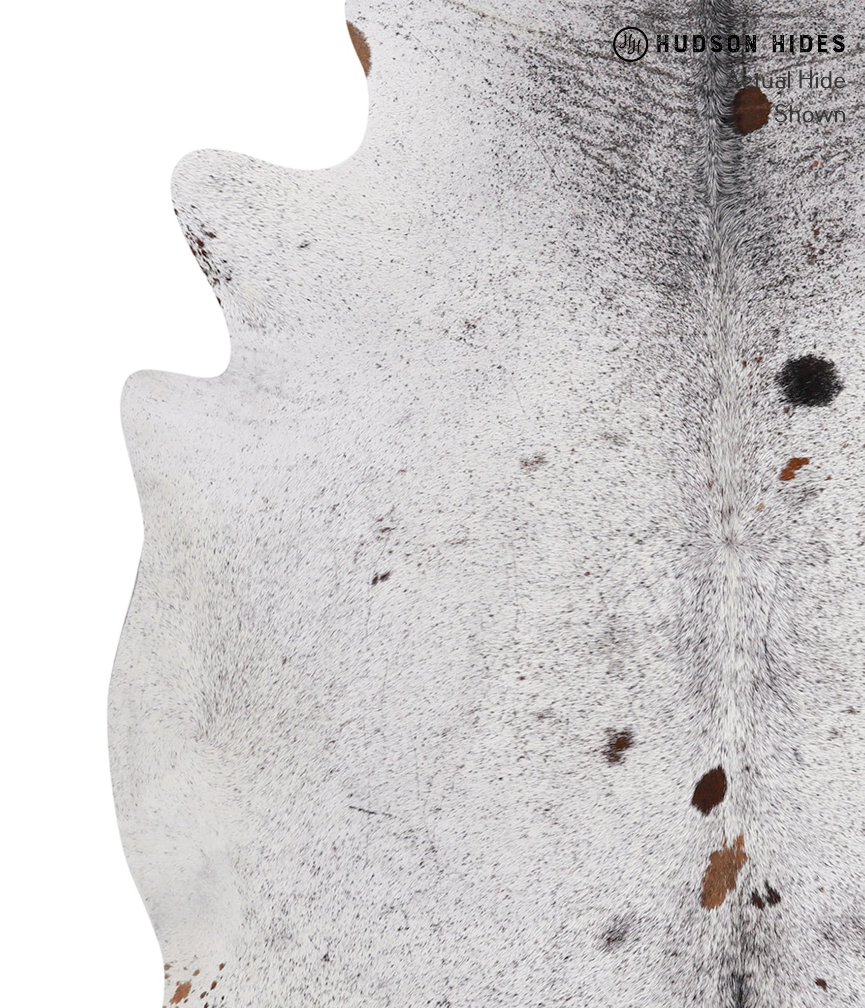 Salt and Pepper Black Cowhide Rug #85995