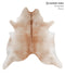 Light Caramel X-Large Brazilian Cowhide Rug 6'11