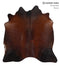 Chocolate Large Brazilian Cowhide Rug 5'9