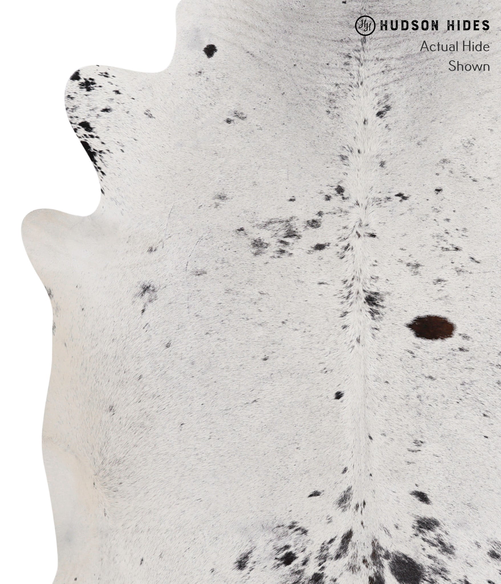 Salt and Pepper Black Cowhide Rug #86111