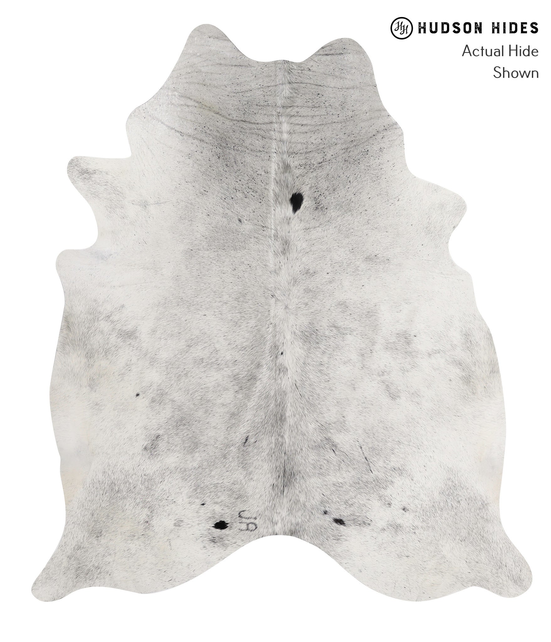 Salt and Pepper Black Cowhide Rug #86318