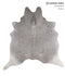 Medium Grey X-Large Brazilian Cowhide Rug 6'6